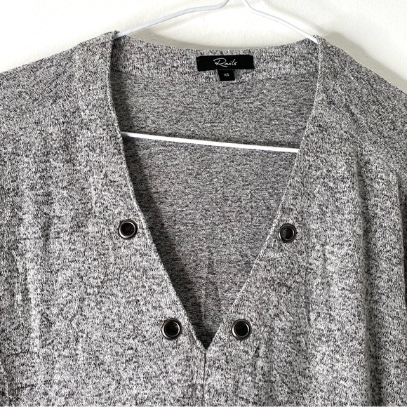 RAILS Leigh Sweater in Melange Grey - Picture 3 of 9